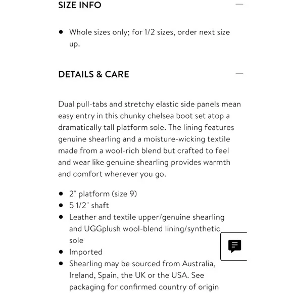 📌SOLD📌 UGG NEUMEL BLACK LEATHER PLATFORM CHELSEA BOOT🆕 - Picture 8 of 8